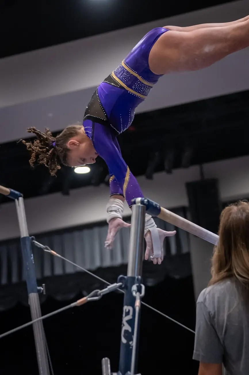 Gymnast vaulting